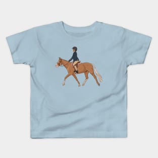 Palomino Hunter Pony Trot Kids T-Shirt